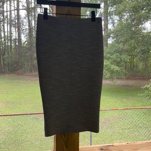 Grey body con skirt size M